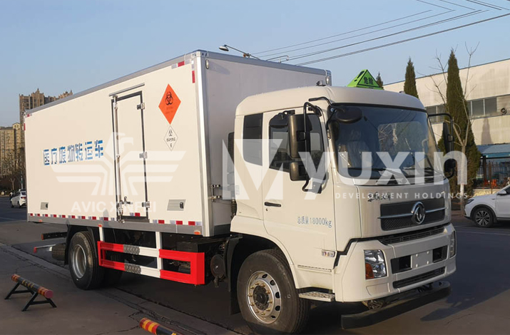 Medical waste transfer vehicle