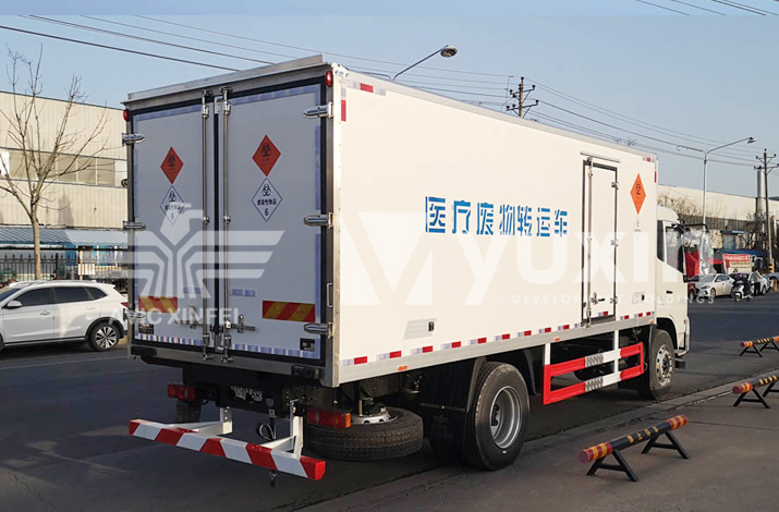 Medical waste transfer vehicle