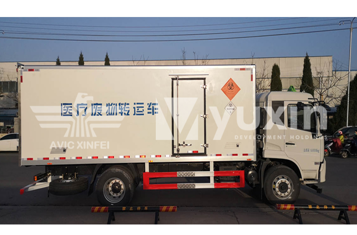 Medical waste transfer vehicle